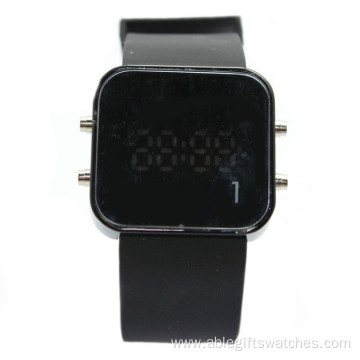 new sport touch mirror led watch